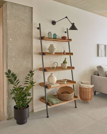 Estantería Mobela de madera maciza de abeto 86 x 200 cm