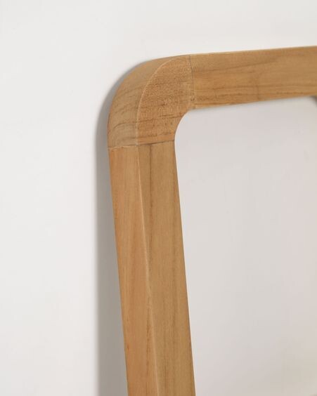 Toallero Uliana de madera maciza de teca con acabado natural 50 x 160 cm
