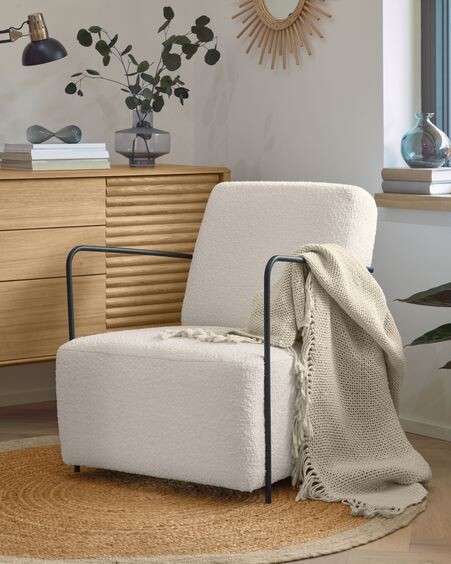 Manta Pearle 100% algodón blanco 130 x 170 cm