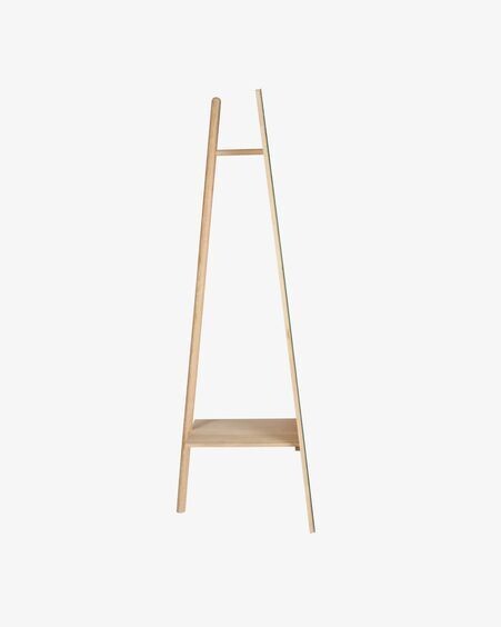 Espejo perchero de pie Keisy madera maciza abedul 45 x 160 cm