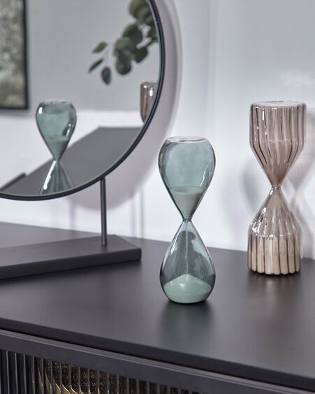 Reloj de arena Jany de cristal verde