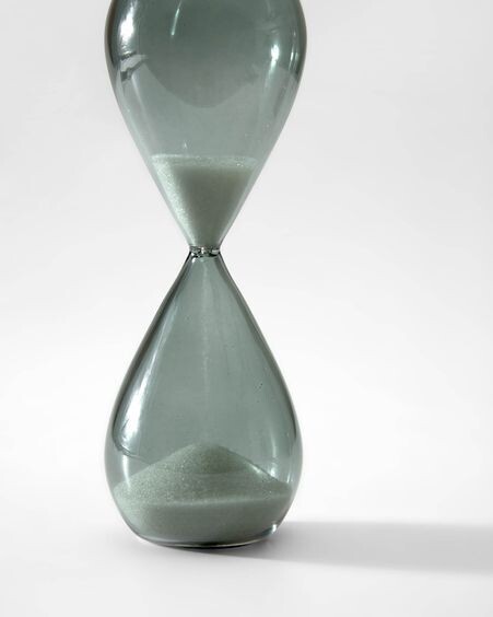 Reloj de arena Jany de cristal verde