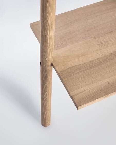 Espejo perchero de pie Keisy madera maciza abedul 45 x 160 cm