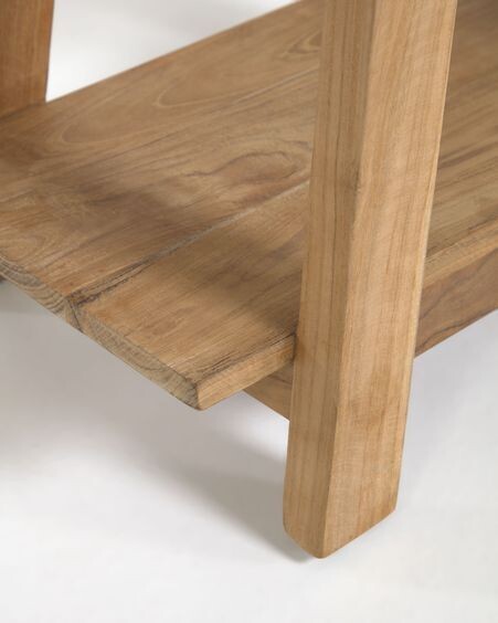 Reposapiés Safara madera maciza de teca reciclada 50 x 32 cm