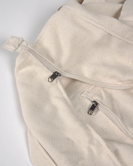 Bolsa de maternidad Krizia 100% algodón orgánico (GOTS) beige