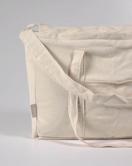 Bolsa de maternidad Krizia 100% algodón orgánico (GOTS) beige