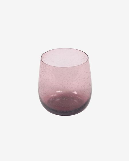 Vaso Hanie de cristal rosa