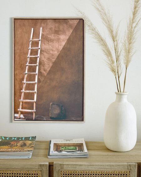 Cuadro Lucie escalera madera 50 x 70 cm