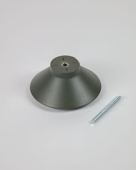 Set Nadua de 3 colgadores de madera maciza de haya con acabado verde