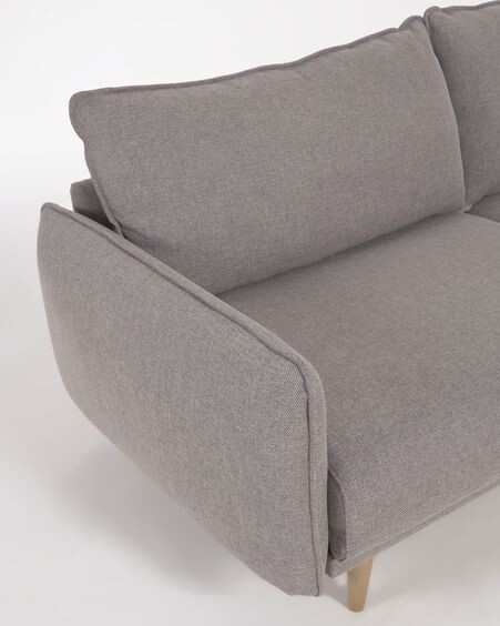 Sofá Carlota 3 plazas gris 213 cm