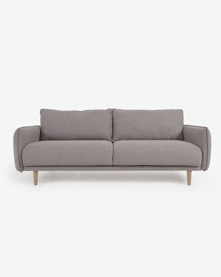 Sofá Carlota 3 plazas gris 213 cm