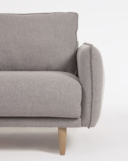 Sofá Carlota 3 plazas gris 213 cm
