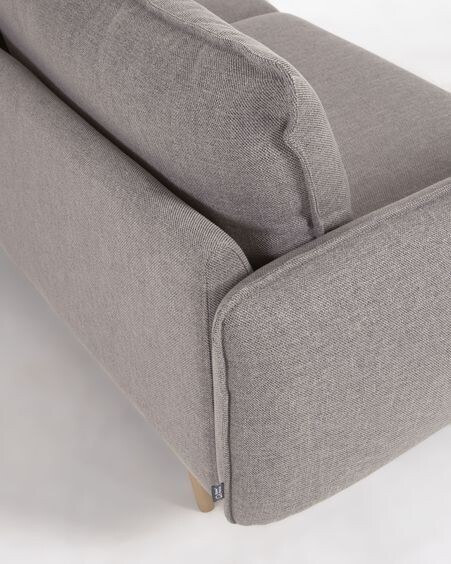 Sofá Carlota 3 plazas gris 213 cm