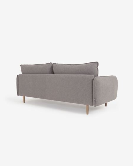 Sofá Carlota 3 plazas gris 213 cm