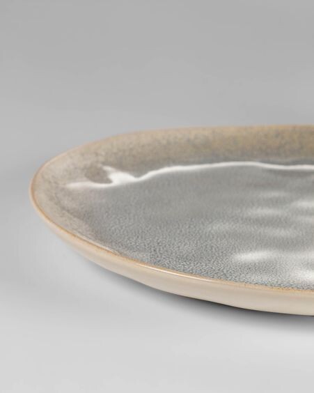Plato plano Sachi de cerámica azul claro