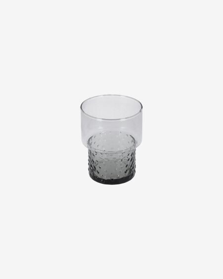 Vaso Syna pequeño de cristal gris
