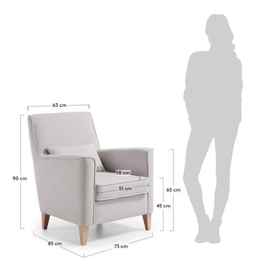 Butaca Glam beige