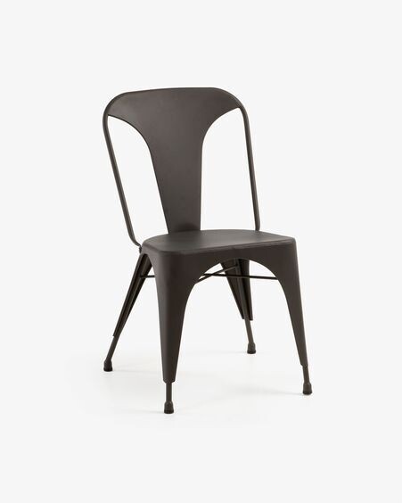 Silla Malira acero grafito