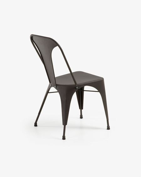 Silla Malira acero grafito