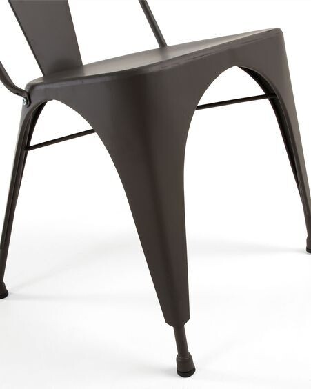 Silla Malira acero grafito