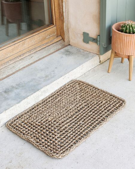 Alfombra Yariela fibras naturales 60 x 40 cm