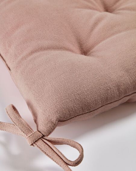 Cojín para silla Suyai 100% algodón rosa 45 x 45 cm