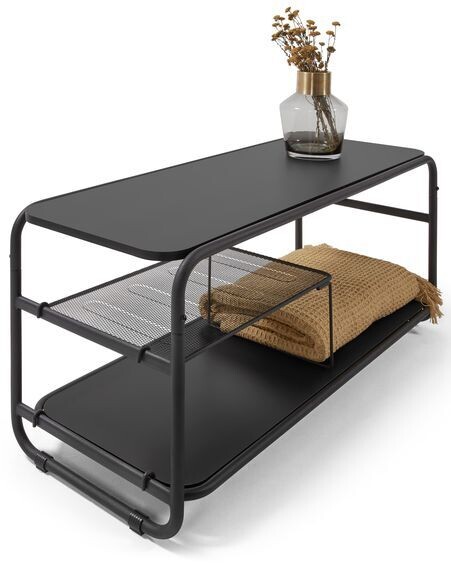 Mueble TV Academy acero negro 98 x 46 cm