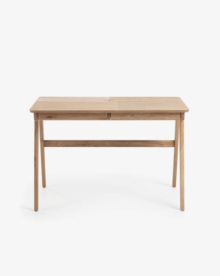 Escritorio Julia chapa y madera maciza de fresno 120 x 65 cm