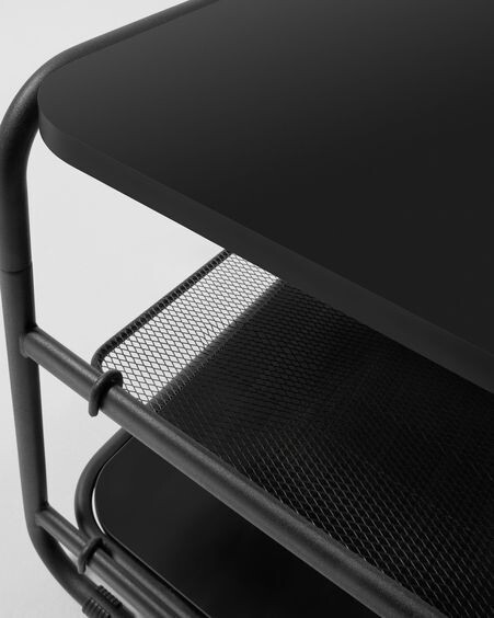 Mueble TV Academy acero negro 98 x 46 cm