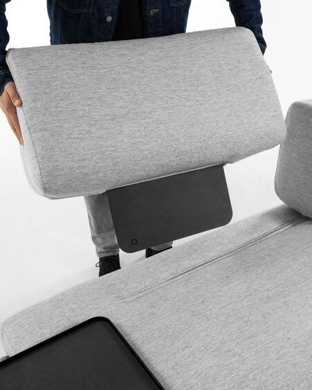 Módulo Compo 3 plazas gris claro 232 cm