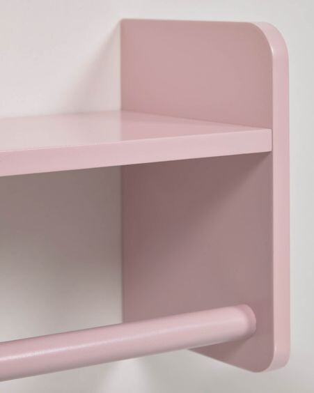 Estante perchero Florentina de MDF acabado rosa 52,5 cm FSC