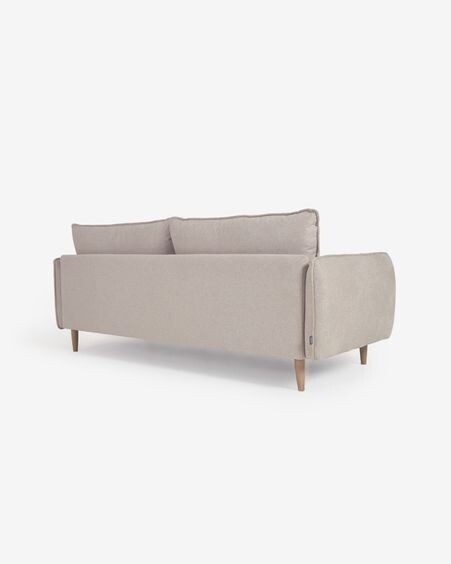 Sofá Carlota 3 plazas beige 213 cm