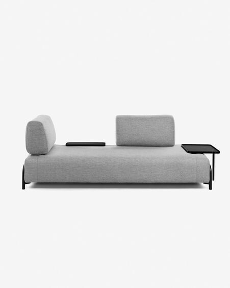 Módulo Compo 3 plazas gris claro 232 cm