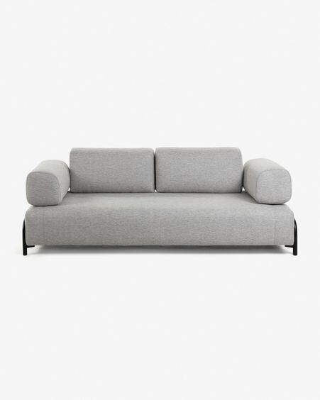 Módulo Compo 3 plazas gris claro 232 cm