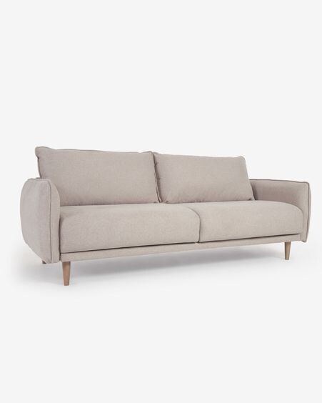 Sofá Carlota 3 plazas beige 213 cm