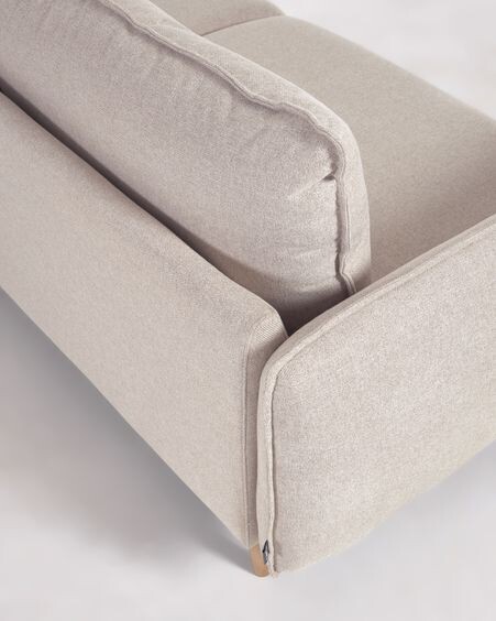 Sofá Carlota 3 plazas beige 213 cm