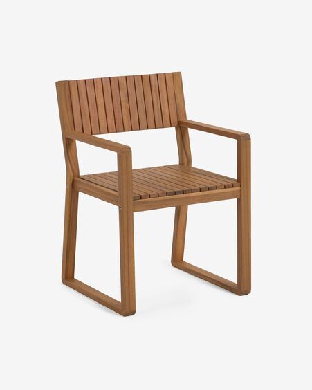 Silla de exterior Emili de madera maciza acacia FSC 100%