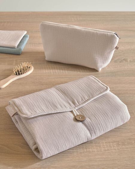Neceser Breisa 100% algodón orgánico (GOTS) beige
