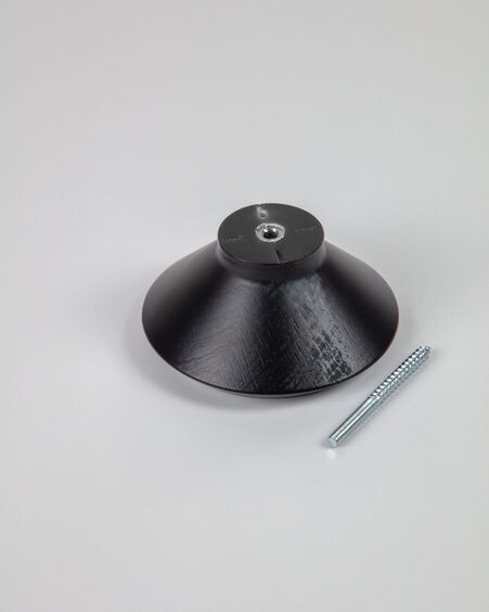 Set Nadua de 3 colgadores de madera maciza de haya con acabado negro