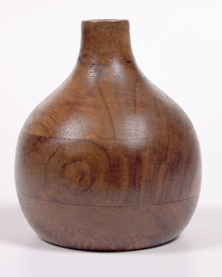 Jarrón Tyara  madera maciza acacia 15,5 cm