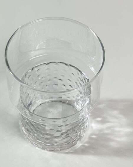 Vaso Saree de cristal transparente