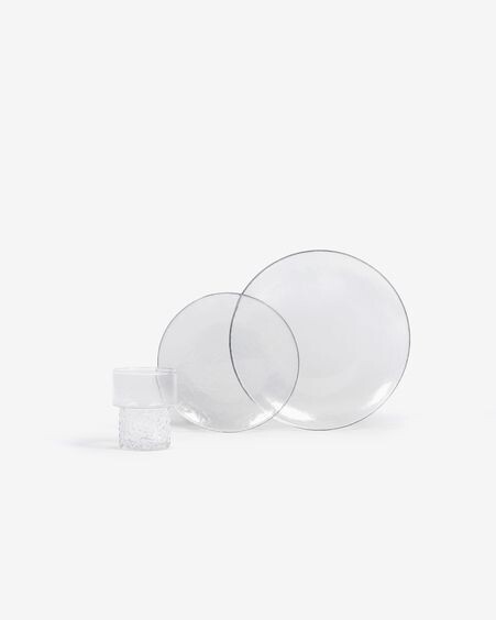 Vaso Saree de cristal transparente