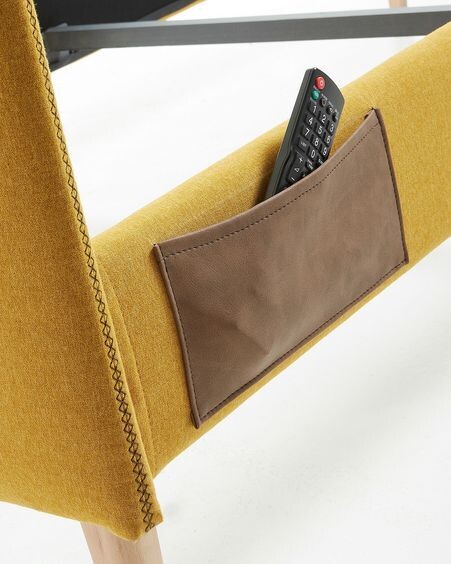 Funda cama Dyla mostaza 160 x 200 cm