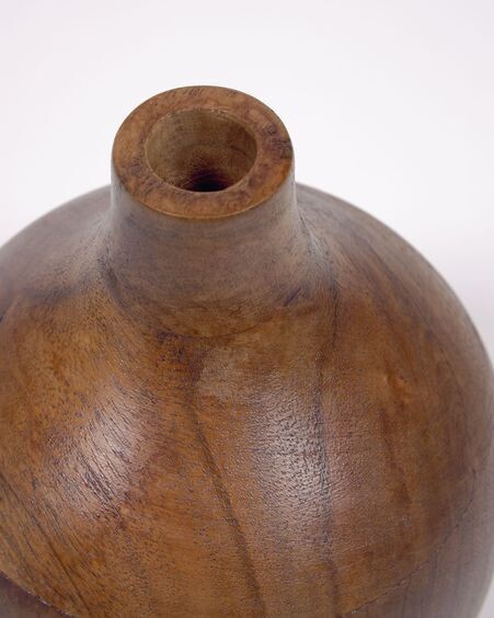 Jarrón Tyara  madera maciza acacia 15,5 cm