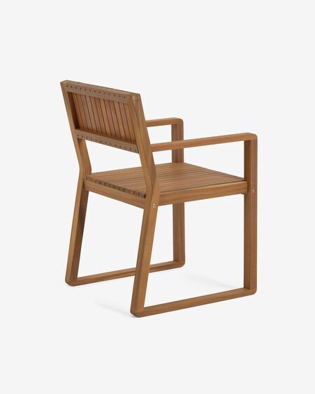 Silla de exterior Emili de madera maciza acacia FSC 100%