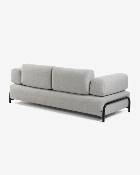Sofá Compo 3 plazas gris claro 232 cm