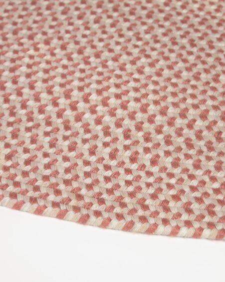 Alfombra redonda Rodhe 100% PET terracota Ø 100 cm