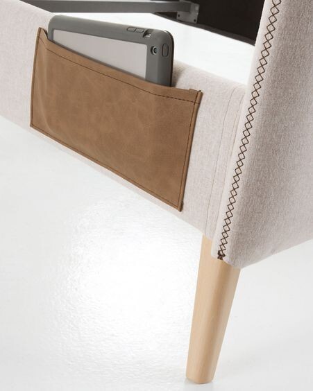 Funda cama Dyla beige 90 x 190 cm