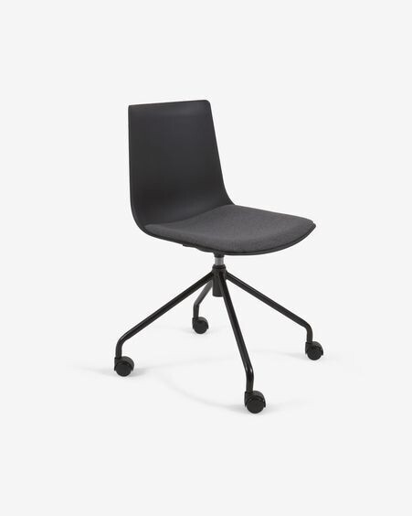 Silla de escritorio Ralfi negro con asiento negro