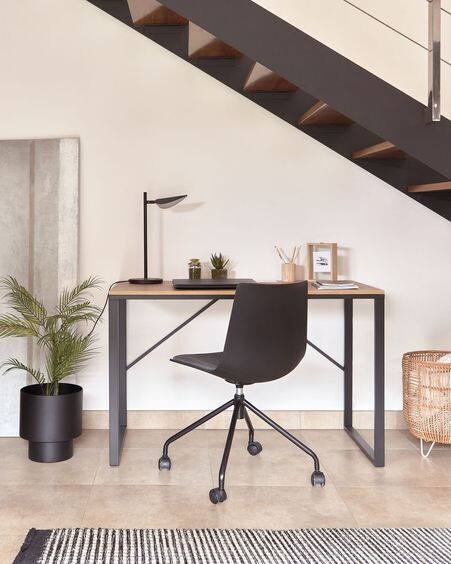 Silla de escritorio Ralfi negro con asiento negro